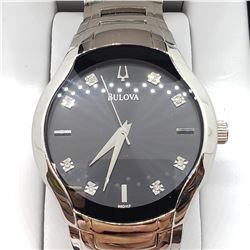 STAINLESS STEEL BULOVA WATCH