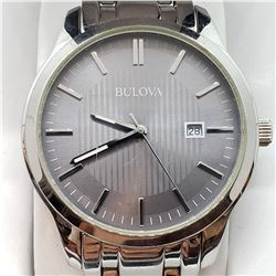 STAINLESS STEEL BULOVA WATCH