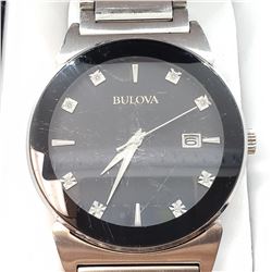 STAINLESS STEEL BULOVA WATCH