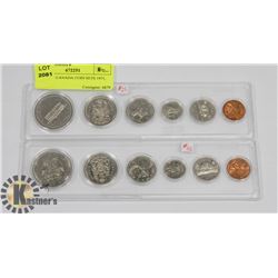LOT OF 2 CANADA COIN SETS 1971, 1973