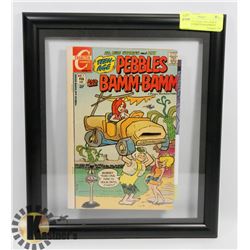 FRAMED #1 CHARLTON COMICS TEENAGE PEBBLES & BAMBAM