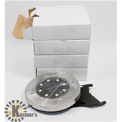 LOT OF 4 NEW LED SOLAR STUDS