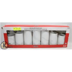 8 PK REMOTE CONTROLLED LED CANDLE LIGHTS
