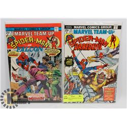 2 SPIDERMAN DAREDEVIL FALCON 25 CENT COMICS