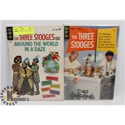 2 THREE STOOGES 12 CENT COMICS