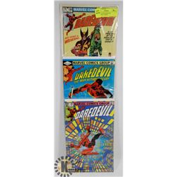 3 COLLECTOR DAREDEVIL WOLVERINE COMICS