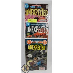 3 HORROR UNEXPECTED COLLECTOR COMICS