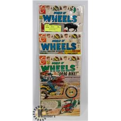 3 COMICS 12 CENT WORLD OF WHEELS COLLECTOR