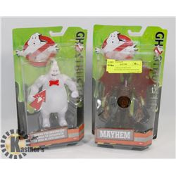 LOT OF 2 SEALED MATTEL GHOSTBUSTERS FIGURES MAYHEM