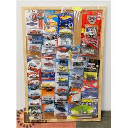 X-LARGE DISPLAY OF SEALED CARS HOTWHEELS