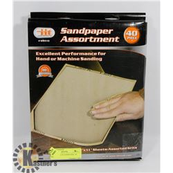 2 NEW CASES OF SANDPAPER / 40 PER