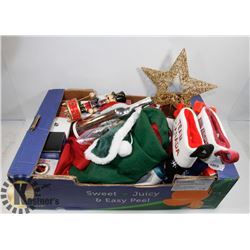 LOT OF ASSORTED CHRISTMAS ORNAMENTS AND