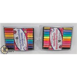 2 NEW PACKS OF FABRIC MARKERS