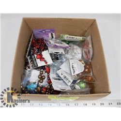 BOX FULL OF ASSORTED NEW BEADS