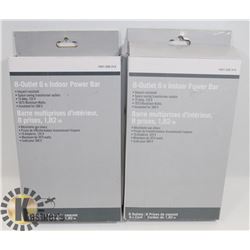 NEW SET OF 2 INTERTEK 8 OUTLET 6FT