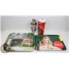 Image 1 : COCA-COLA COLLECTABLES LOT INC 2 SERVING TRAYS