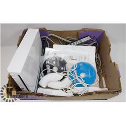 NINTENDO WII WITH GAMES, 2 CONTROLLERS, 2