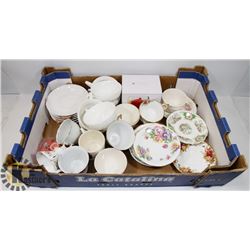 LARGE FLAT WITH NEW TEABALLER IN BOX AND MORE