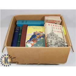 BOX CONTAINING 13 BOOKS BY H.V.  MORTON