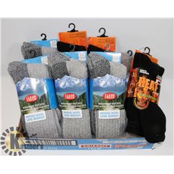 NEW FLAT OF MENS SOCKS MERINO