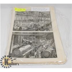 40+ ORIGINAL MOSTLY FULL PAGE ILLUSTRATED(WOOD