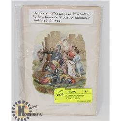 16 ORIGINAL LITHOGRAPHED ILLUSTRATIONS TO JOHN