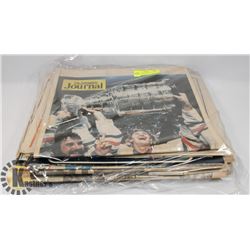 GROUP OF ORIGINAL NEWSPAPERS FROM HE 1960'S-1980