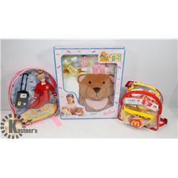 NEW KIDS/GIRLS BACK PACK TOYS 2002