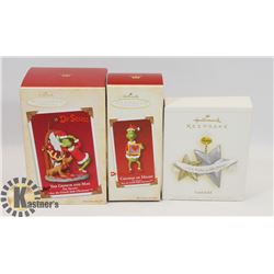 TWO HALLMARK DR.SEUSS GRINCH AND ONE GODCHILD