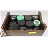 Image 1 : LOT OF 38 HOCKEY PUCKS IN WOODEN BOX