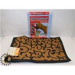 NEW RUBBER BACKED DOOR MAT WITH NEW SCOTTS AUTO