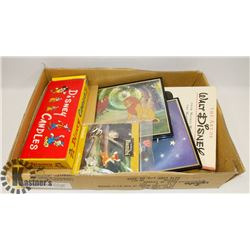 FLAT OF ASSORTED DISNEY MERCHANDISE