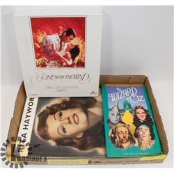FLAT OF ASSORTED CLASSIC BOOKS / MOVIES INCLUDING