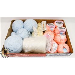 SILK COTTON RAYON BLEND YARN FLAT