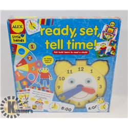 NEW "ALEX" LITTLE HANDS READY SET, TELL TIME, KIDS