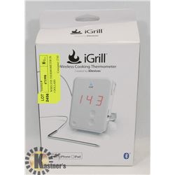 IGRILL WIRELESS THERMOMETER IN BOX, 79 DOLLARS