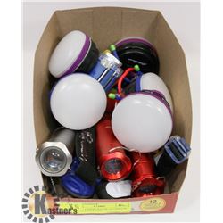 LOT OF 3 EDDIE BAUER ALUMINUM FLASHLIGHTS AND