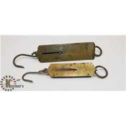 LOT OF 2 VINTAGE STORE BULK MANUAL SCALES,