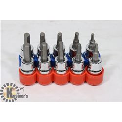 HEX BIT  3/8 DRIVE SOCKET SET / SAE &