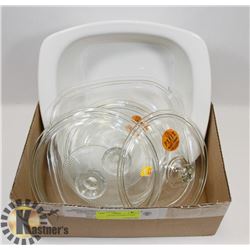 CORNING WARE CASSEROLE DISH WITH LID
