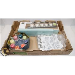 FLAT OF PARTY LITE, CANDLES AND HOME DECOR