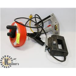 RIDGID DRAIN CLEANER -ORANGE WITH BLACK & DECKER