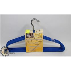 NEW 10 PACK OF FLOCKED SUIT HANGERS
