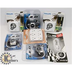 FLAT OF LED CAP LIGHTS, MOTION SENSOR LIGHTS,