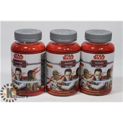 BAG WITH 3 BOTTLES WITH 120 STAR WARS MULTI