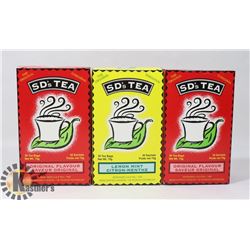 THREE BOXES OF SD'S ORGANIC TEA