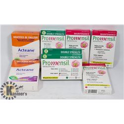BAG OF ASSORTED MENOPAUSE SUPPLEMENTS