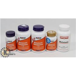 5 BOTTLES OF MELATONIN CAPSULES EXP JAN 2021 &