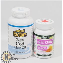 NATURAL FACTORS SUPER COD LIVER OIL 180 SOFTGELS