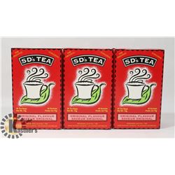 THREE BOXES OF SD'S ORGANIC TEA